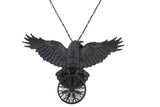 Jewellery Witchcraft Dark Magic Raven Helm of Awe Gothic Raven necklace