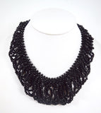 Jewelry Gothic Victorian Classic evening collar Choker black beaded Necklace