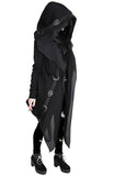 Tops Restyle Fortune Teller Black Hoodie with Veil