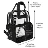 Accessories Clear transparent Backpack School Stadium Approved for Concert, Beach, Work, Travel & Sporting