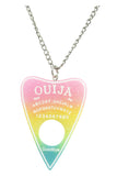 Accessories Yellow Ouija Board Planchette Pastel Goth Nu-goth Glitter Pastel Ouija Board Planchette Acrylic Large Statement Necklace
