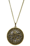 Accessories Steampunk Vintage Toilers of The Sea Octopus Kraken Antiqued Bronze Filigree Necklace