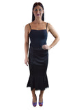 Bottoms 50's Vintage Style vixen Sailor Lace Trim Wiggle stretchy black pencil skirt