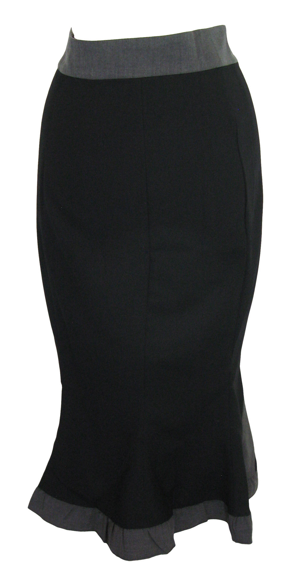 60's Bombshell Black High Waisted Polka Dot belt skirt