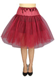 Bottoms Viva Dance Wine Red Petticoat Three Layers Underskirt Pannier
