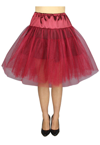 Bottoms Viva Dance Wine Red Petticoat Three Layers Underskirt Pannier