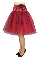 Bottoms Viva Dance Wine Red Petticoat Three Layers Underskirt Pannier