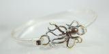 Jewellery Brown Antique Steampunk Kraken Octopus Sea Life Octopus Charm Bracelet