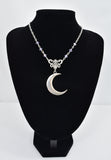 Jewellery Moon Love Crescent Moon with Lilac Crystal Eternal Love Necklace