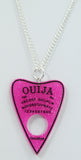 Jewellery Hot pink Ouija Board Planchette Pastel Goth Nu-goth Planchette Acrylic Large Statement Necklace