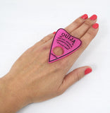 Jewellery Hot Pink Ouija Board Planchette Pastel Goth Nu-goth Ring