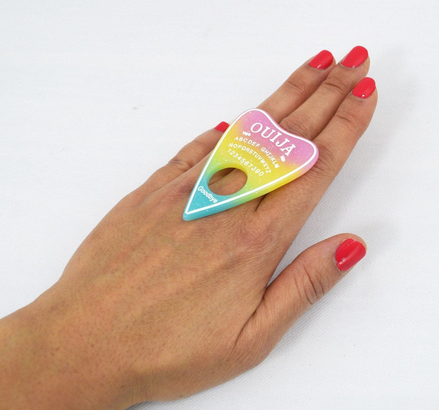 Jewellery Yellow Ouija Board Planchette Pastel Goth Nu-goth Ring