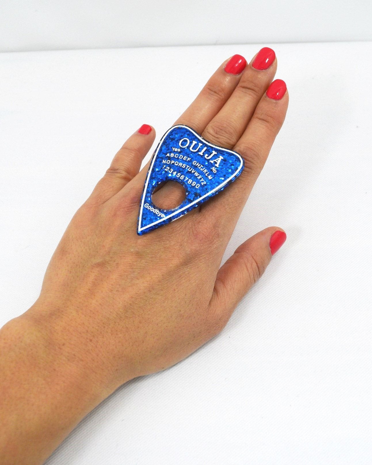 Jewellery Blue Ouija Board Planchette Pastel Goth Nu-goth Ring