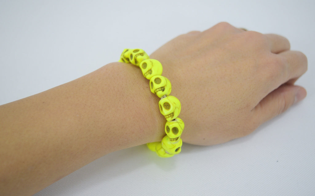 Jewellery Skull beads Stretch Bracelet