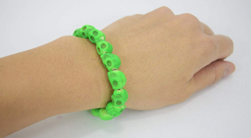 Jewellery Skull beads Stretch Bracelet