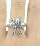 Jewellery Steampunk Kraken Octopus Sea Life Fashion Ring