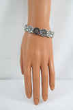 Jewellery Western Cowgirl faux Bullet Shell with Crystals stretch Bracelet