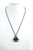 Nugoth Cyber Steampunk Bio-hazard Radioactive Chain Pendant Necklace