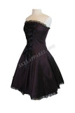 Dresses Gothic Rockabilly Purple Satin Corset Lace-up Dress