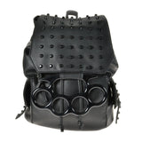 Accessories Vixxsin Goth Punk Rock Large Brass Knuckles Handles Black Backpack
