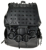 Accessories Vixxsin Goth Punk Rock Large Brass Knuckles Handles Black Backpack